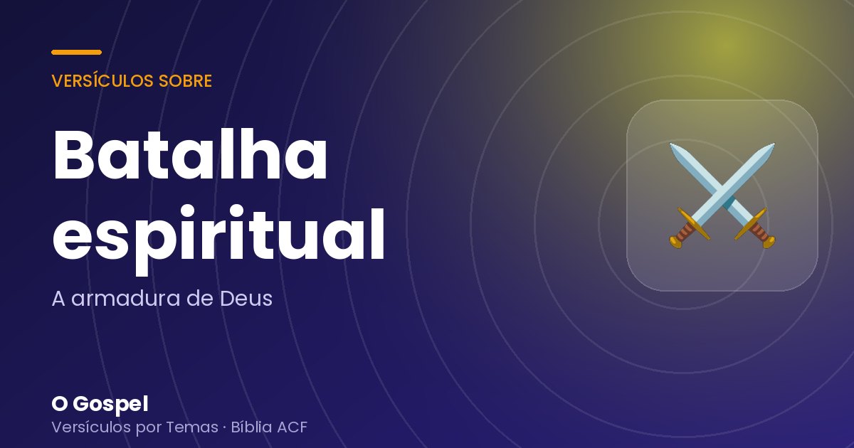 Imagem do tema Batalha espiritual