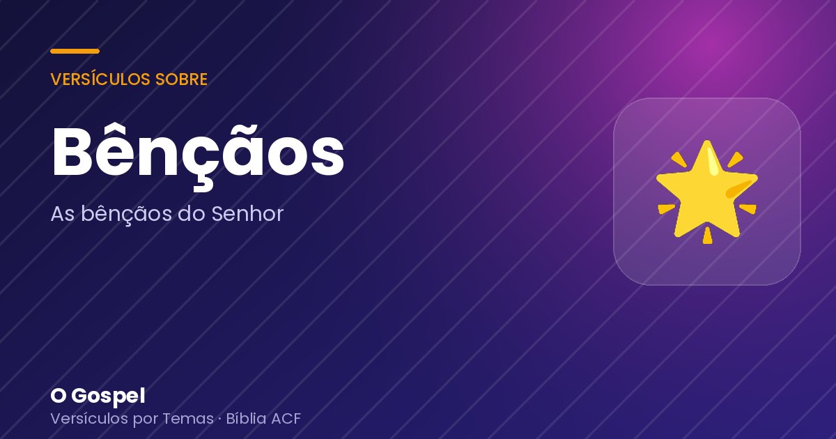 Imagem do tema Bênçãos