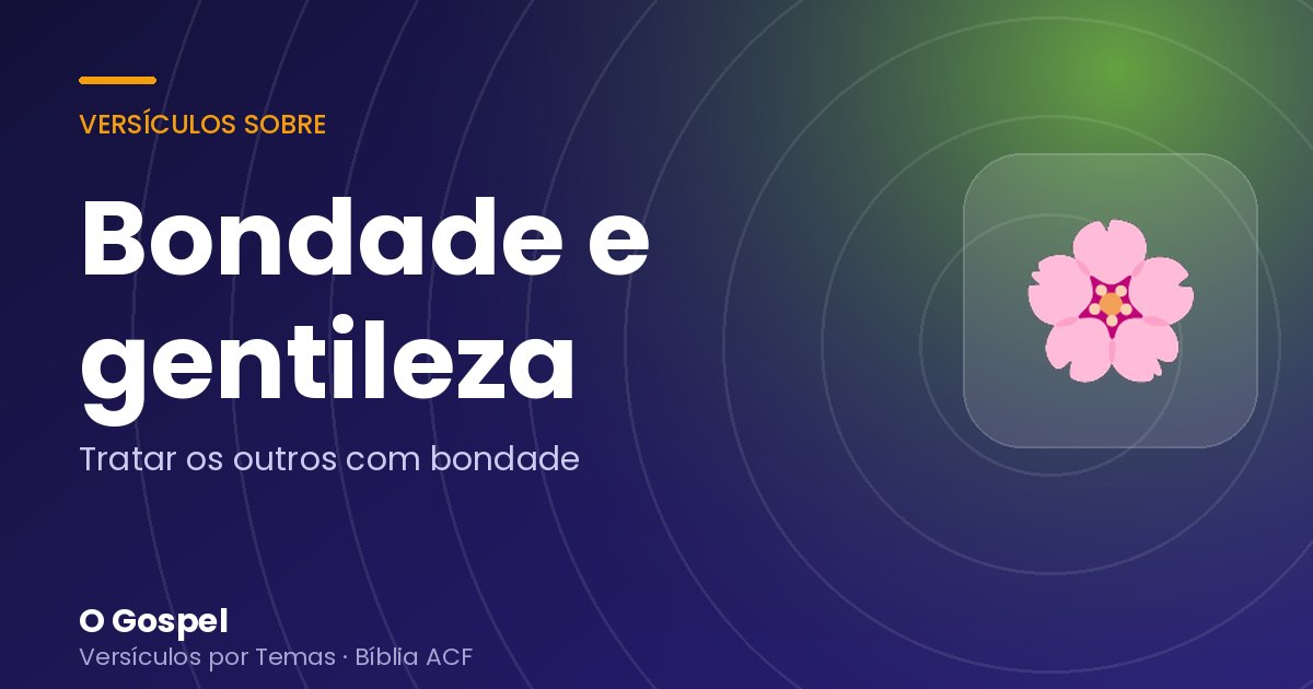 Imagem do tema Bondade e gentileza