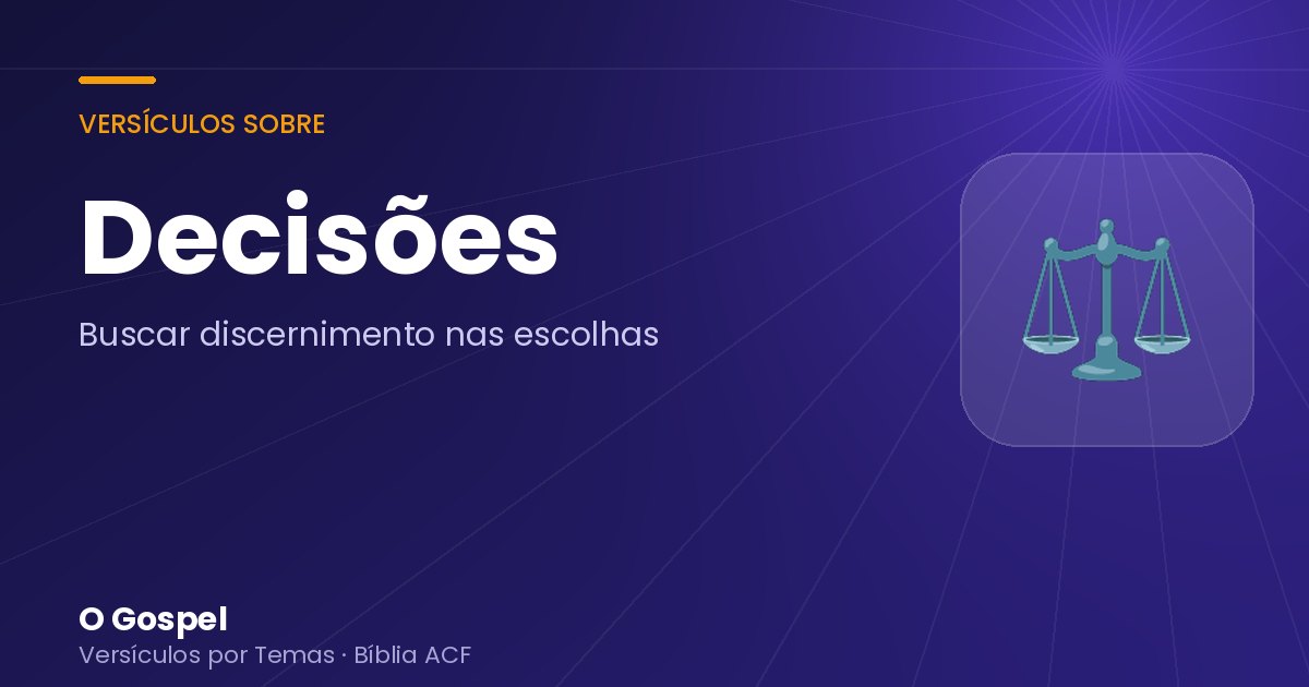 Imagem do tema Decisões