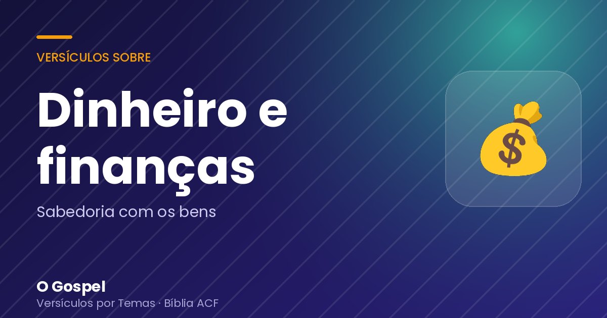 Imagem do tema Dinheiro e finanças