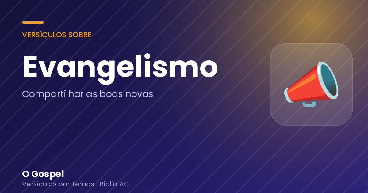 Imagem do tema Evangelismo