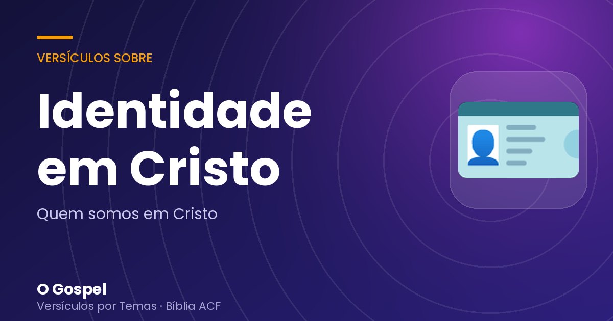 Imagem do tema Identidade em Cristo