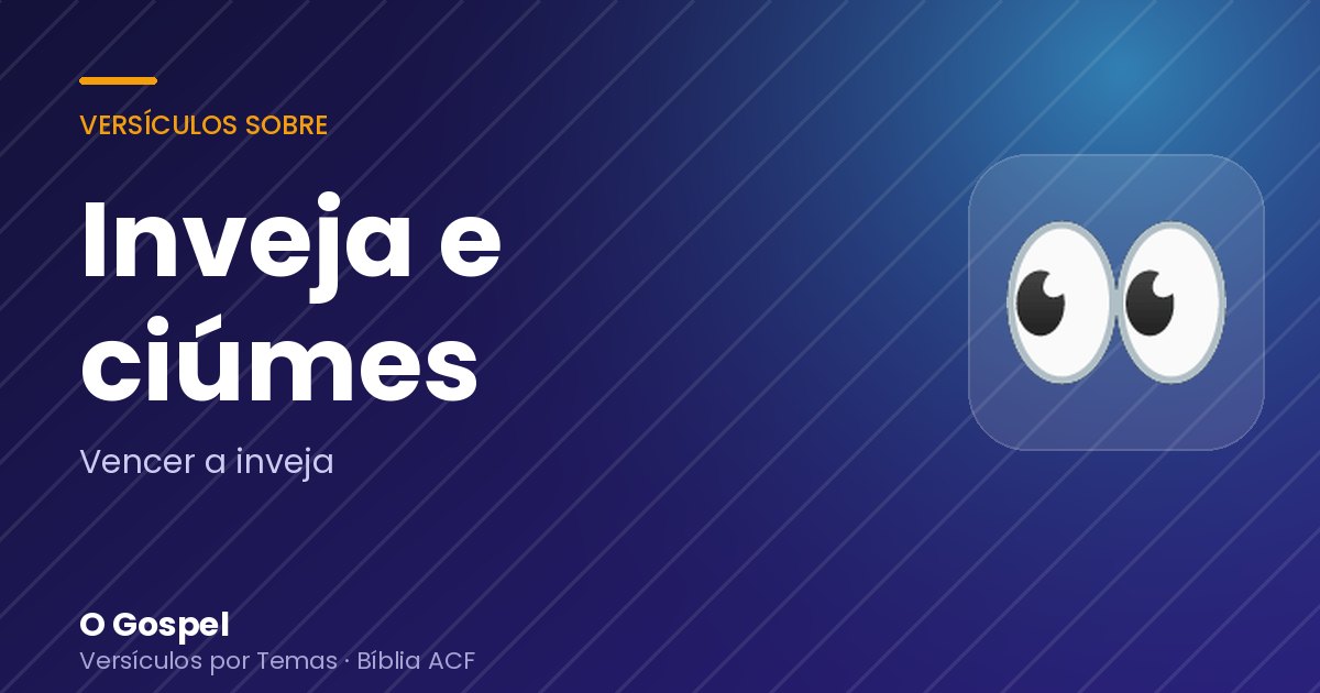 Imagem do tema Inveja e ciúmes