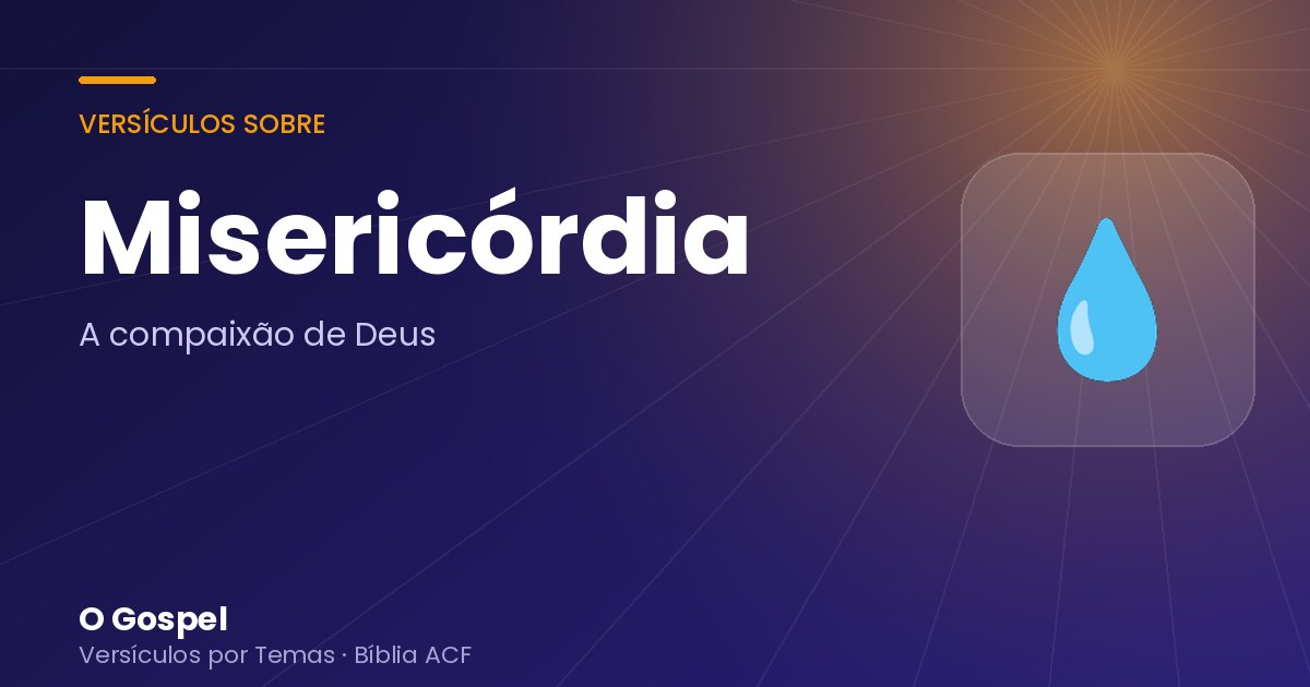 Imagem do tema Misericórdia