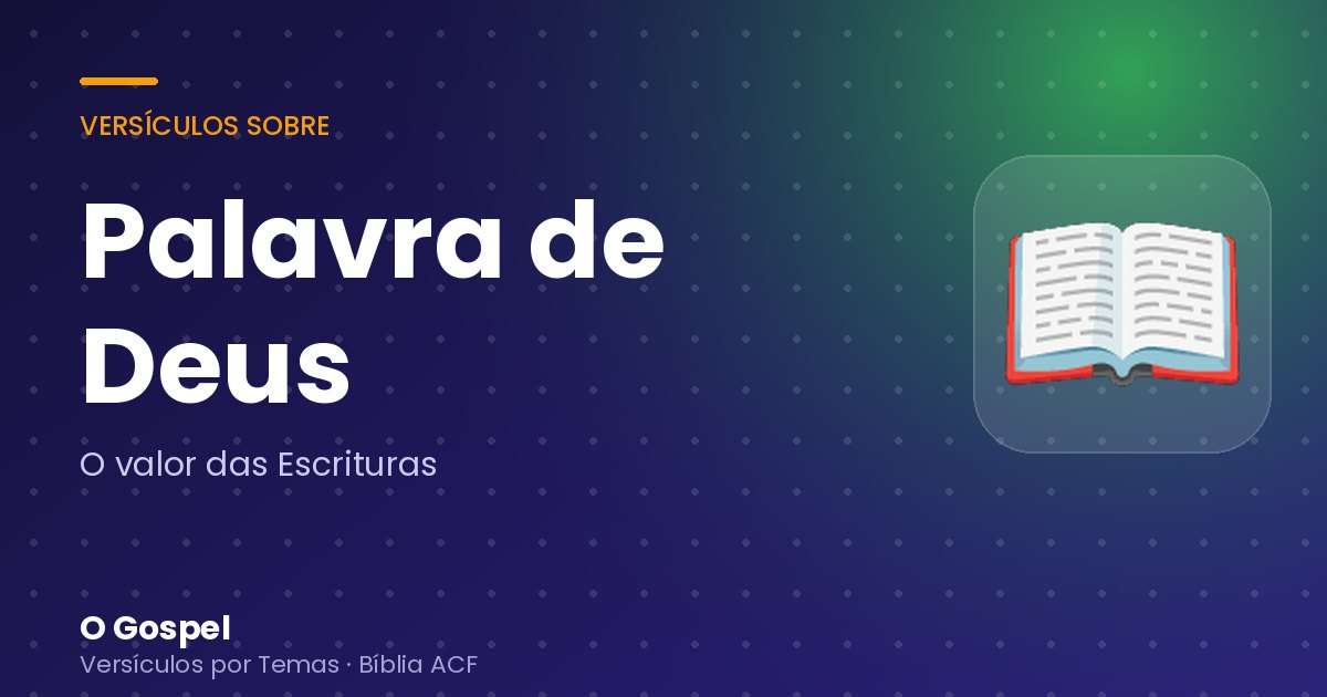 Imagem do tema Palavra de Deus