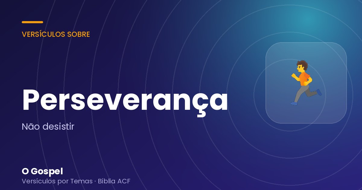 Imagem do tema Perseverança