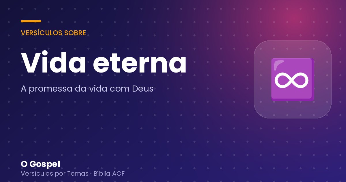 Imagem do tema Vida eterna
